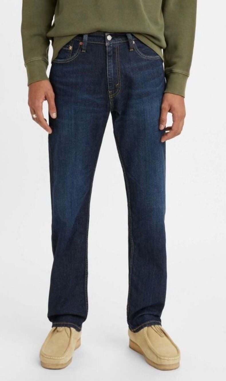 Levi's 505 Regular Fit Jeans in Dark Wash 34x30